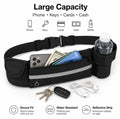 Slim Running Belt Waist Pack, Adjustable Travel Belt Bag for Phone, Keys and Small Essentials, TIKA
