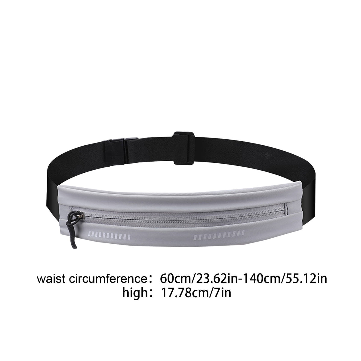DAMAI Slim Running Belt Fanny Pack, Exercise Waist Pack for Women and Men, Runners Fanny Pack Phone Holder, Waist Belt for Workout Jogging Hiking Cycling, Money Belt Running Gear Accessories (Black)