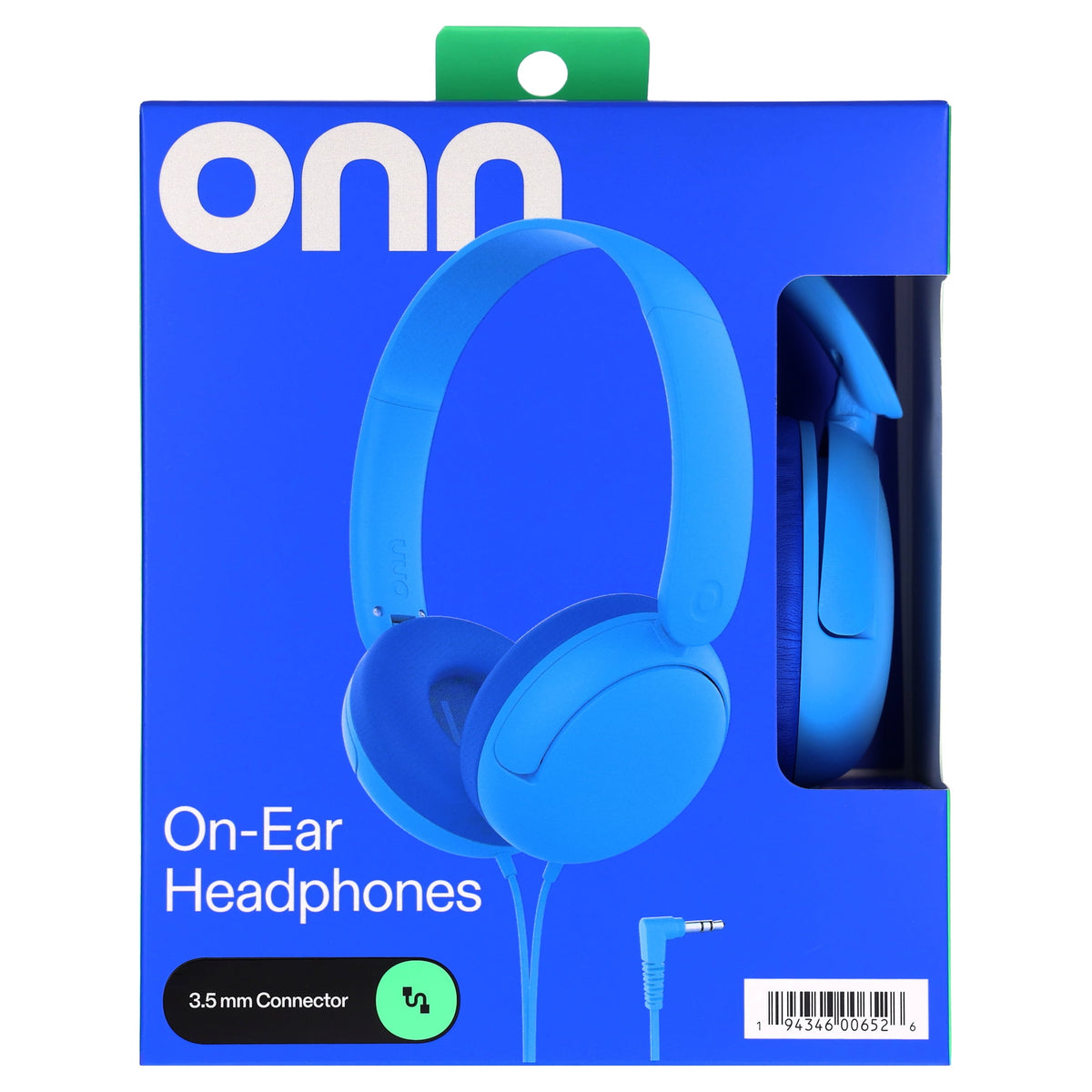 onn On-Ear Headphones with 3.5 mm Connector, Pink