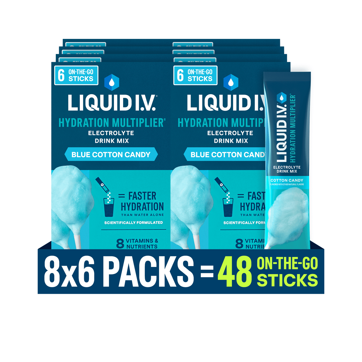 Liquid I.V.® Lemon Lime Hydration Multiplier® Powdered Electrolyte Drink Mix, 6 Count Packets