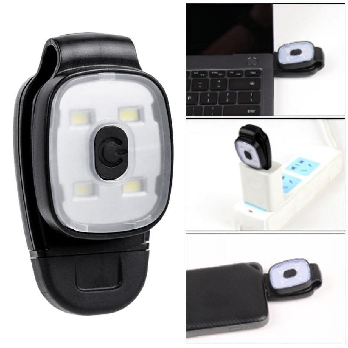 Rechargeable LED Clip on Lights Light Weight Safety Jogging Lights Running Gear
