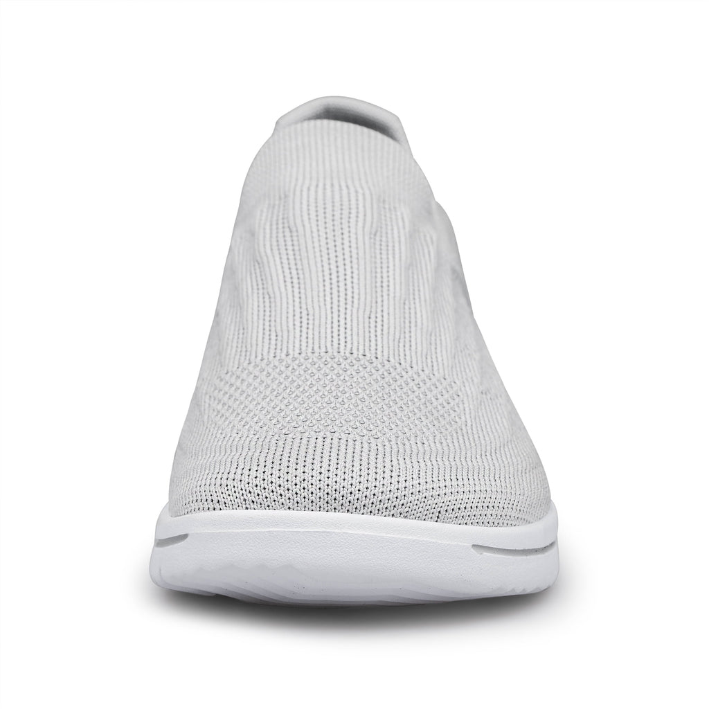 Unisex Sock Walking Shoes Wide Toe Box Slip-on Mens Running Shoe Womens Lightweight Casual Fashion Sneakers Black 8Women/6Men