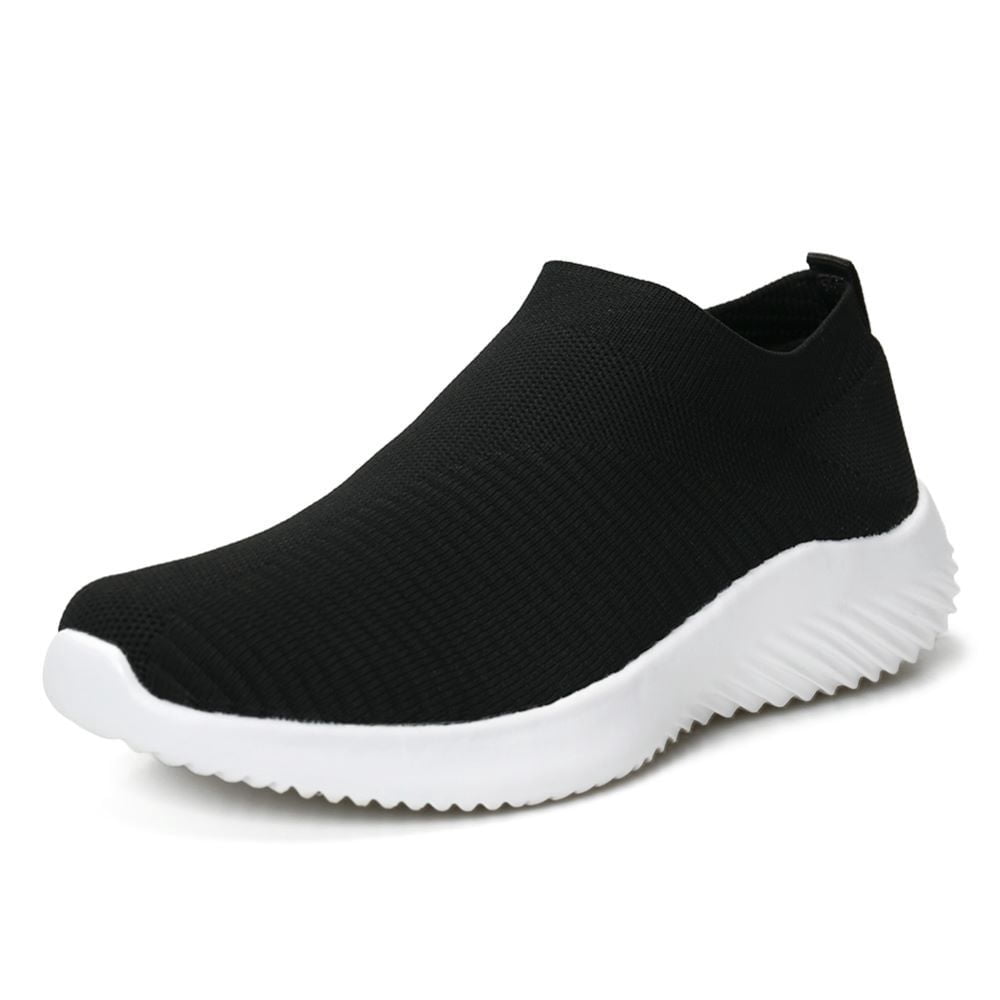 Ablanczoom Womens Sneakers Running Shoes Slip-on Fitness Sports Walking Tennis Flats