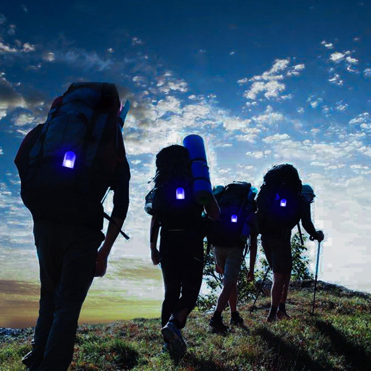 EONQY LED Safety Light Magnetic Clip on, 5 Pack Running Lights for Runners, Reflective Running Gear with 3 Light Modes for Running, Hiking, Outdoor Adventure, Camping