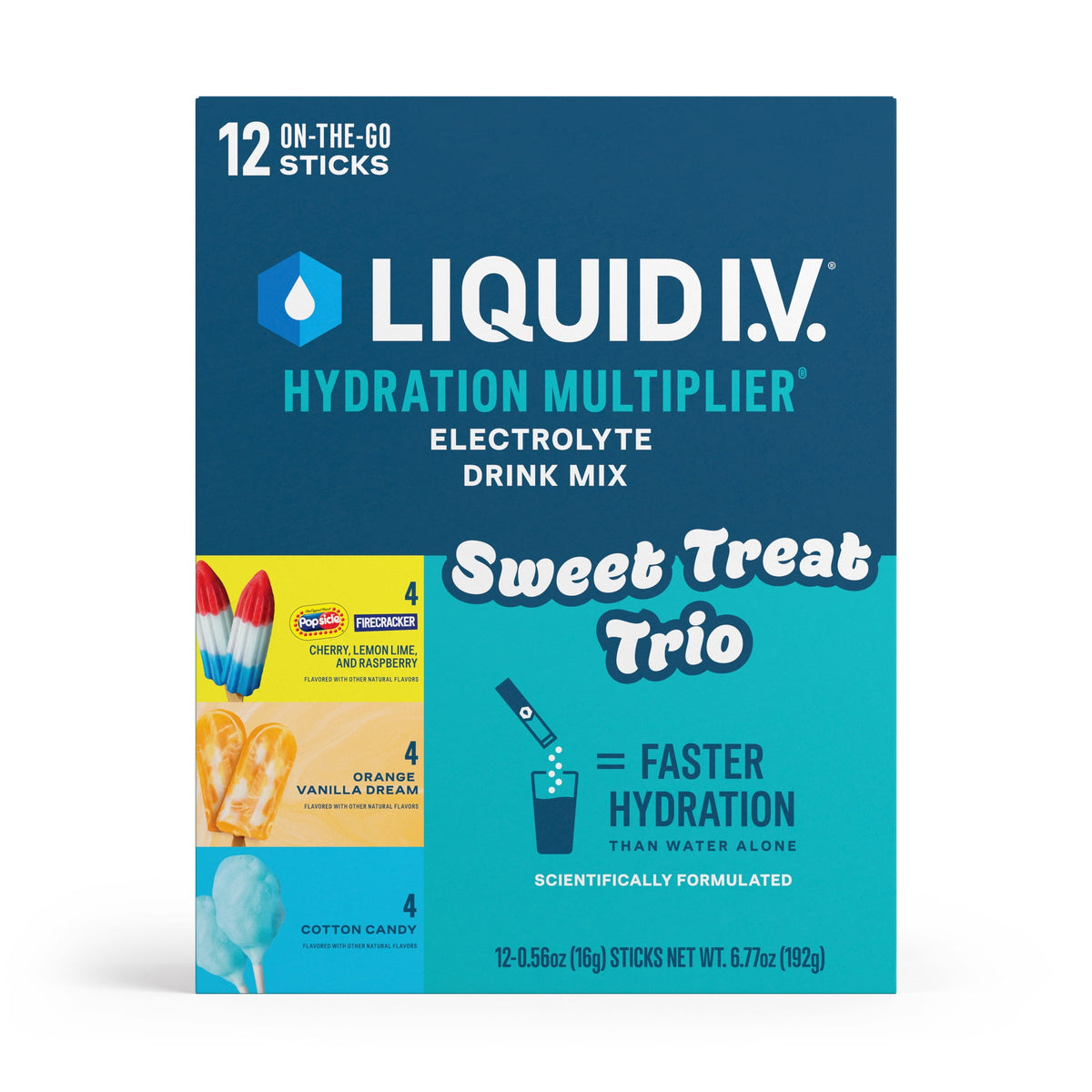 Liquid I.V.® Arctic Raspberry Hydration Multiplier® Powdered Electrolyte Drink Mix, 6 Count Packets