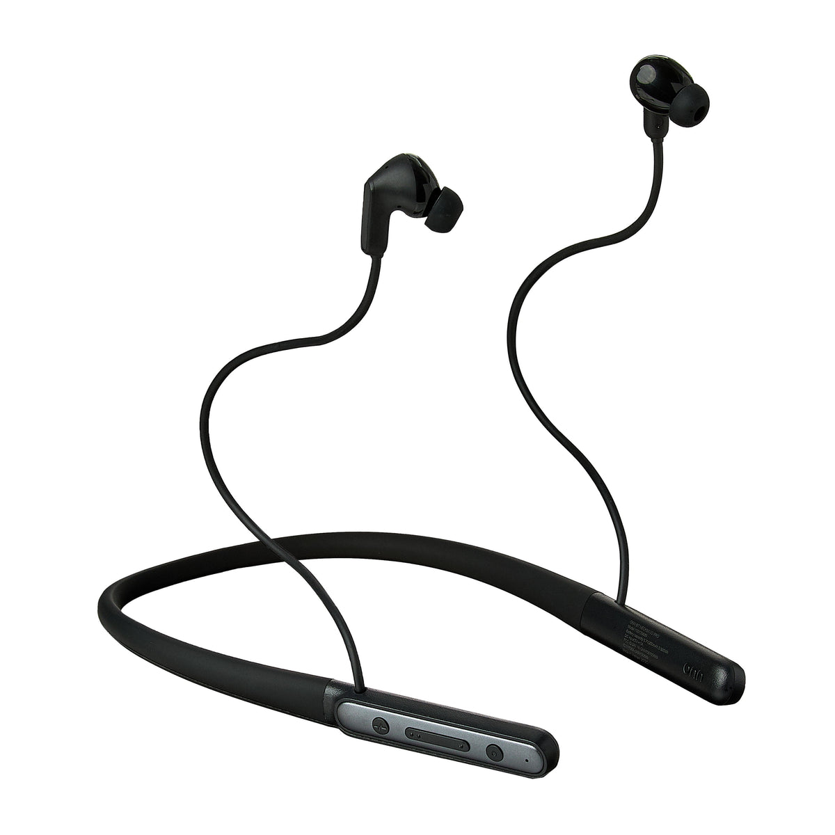 onn Active Noise Canceling Bluetooth Neckband Earphones Black