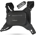 Running Chest Pack, Reflective Vest, Water Repellent, Phone Holder, Workout Bag for Runners, Cycling, Biking, EDC Pouch, Jogging Carrier, Hidden Pocket, Men & Women, Lightweight