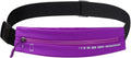 Slim Running Belt for Women Men Water Resiatant Runners Fanny Pack Adjustable Waist Pouch Reflective Phone holder Running Gear Accessories for Sport (Purple)