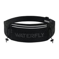 WATERFLY Unisex Adjustable Sports Jogging Fitness Nylon Running Waist Belt Band,Black