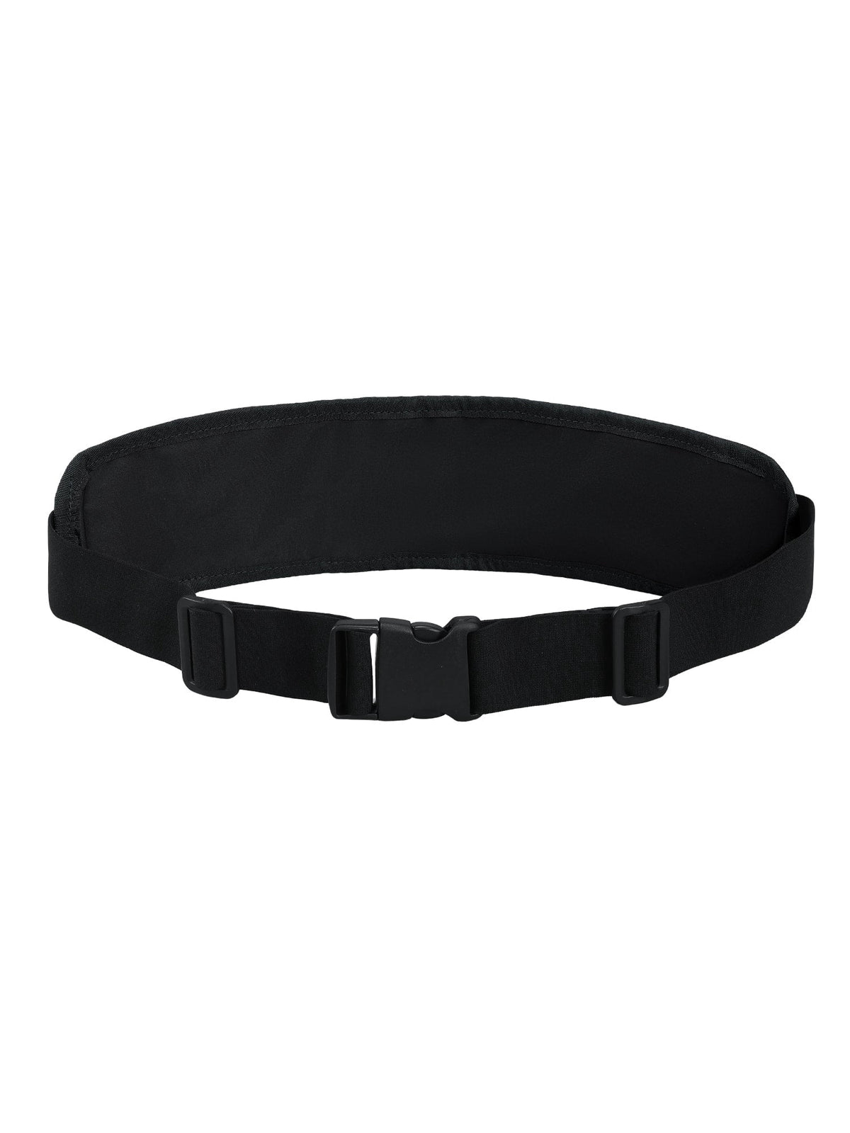 MIER Running Belt Slim Waist Pack with Bib Clips Adjustable Elastic Phone Holder for Fitness Marathon Daily Travel Black