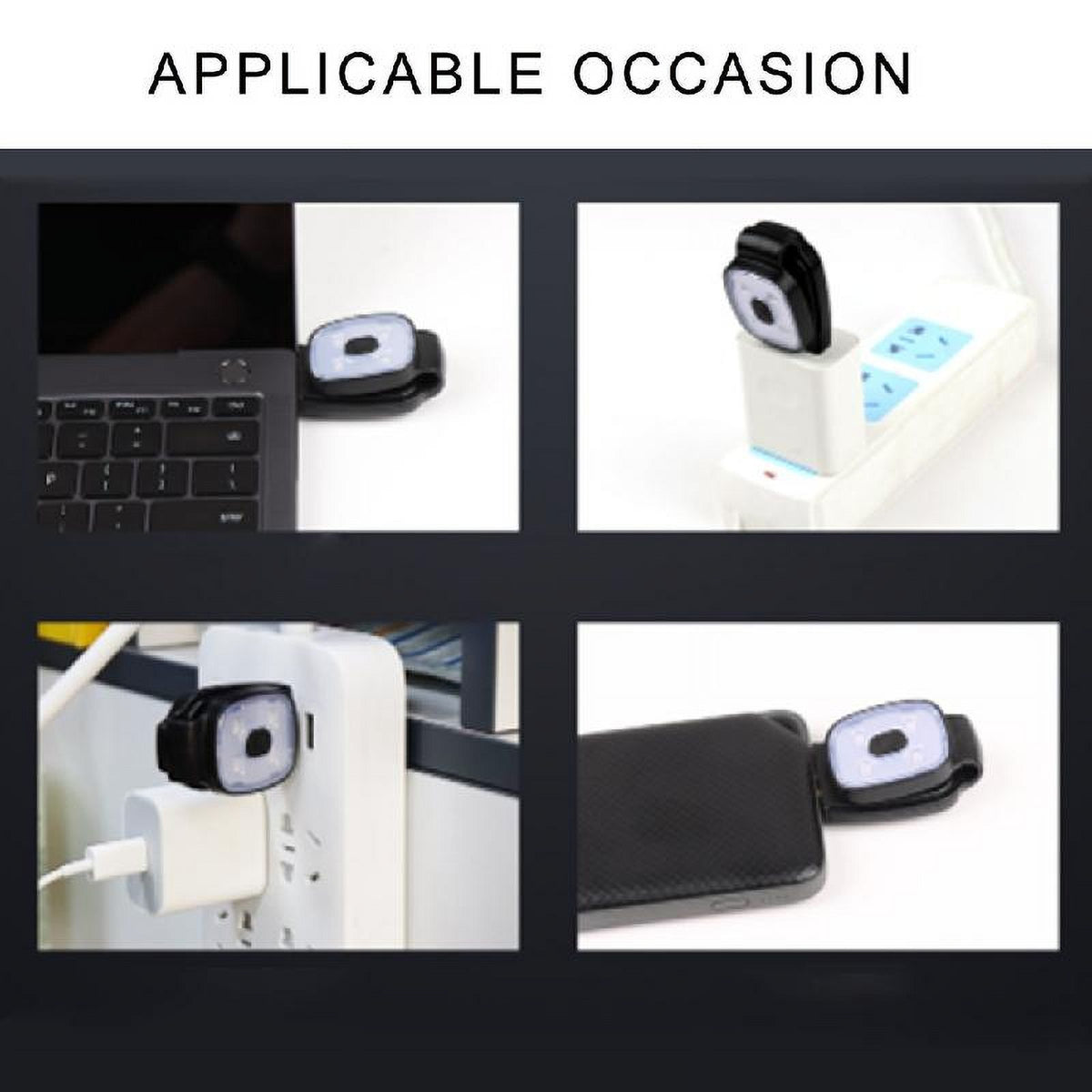 Rechargeable LED Clip on Lights Light Weight Safety Jogging Lights Running Gear