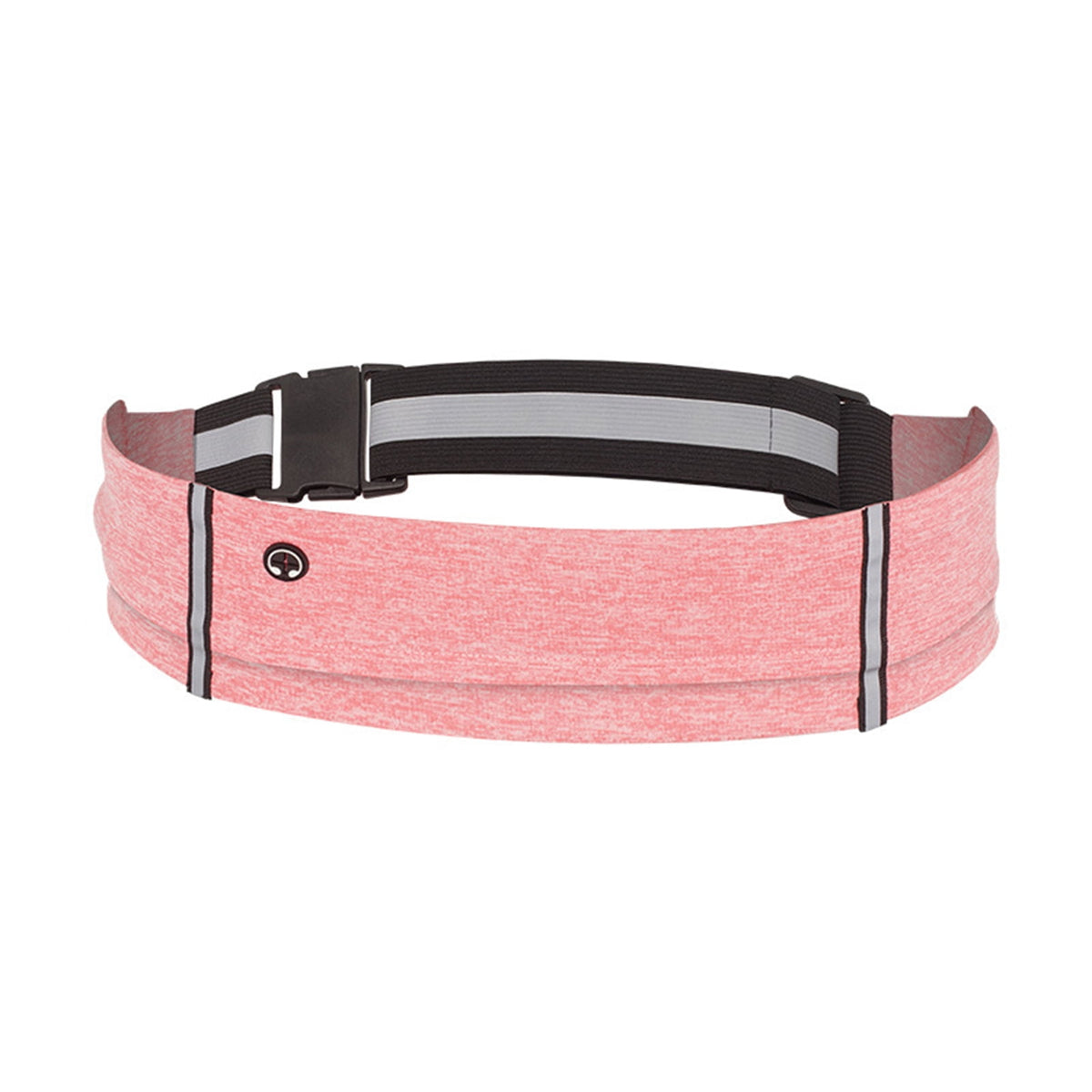 Reflective Running Belt Elastic Waist Pack Phone Holder Running Waist Bag With Headphone Hole for Walking Cycling Hiking