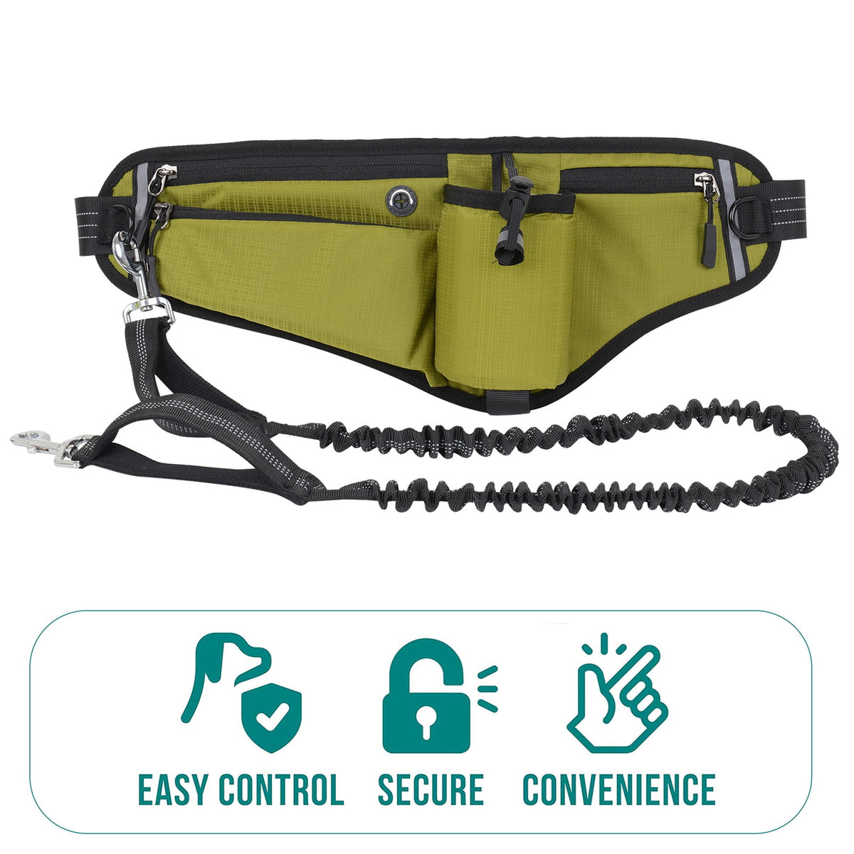 NFTIGB Running Belt Waist Pack Adjustable Hydration Bag with Water Bottle Holder for Runners Men Women, Black (10.63 inches / 27 cm)