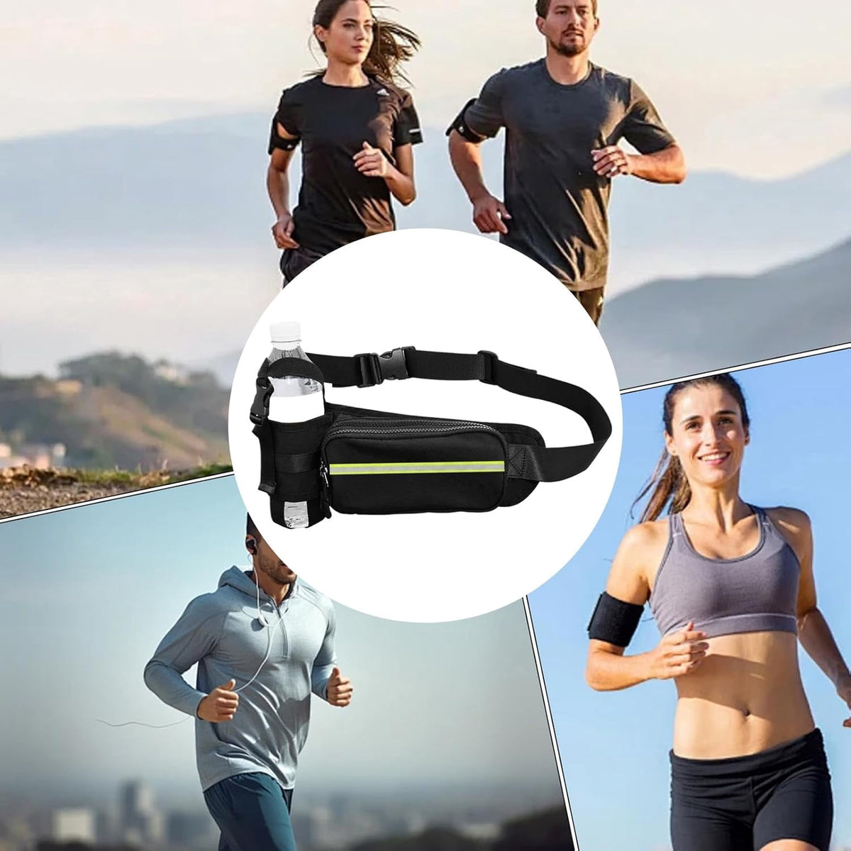 Fanny Pack Water Bottle Holder, Portable Camping Chest Pouch, Waterproof Breathable Fanny Packs, Running Hiking Climbing Fishing Accessory for Outdoor Adventure and Convenient Hands-Free Carrying