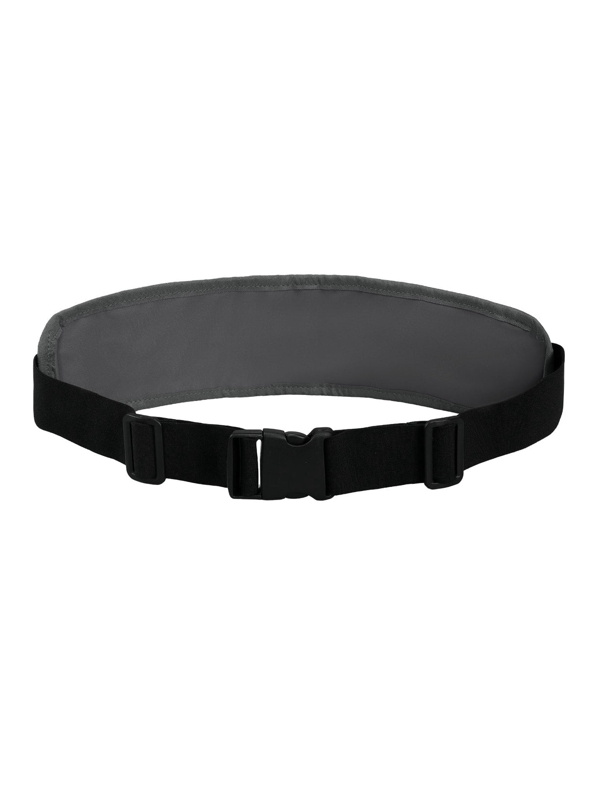 MIER Running Belt Slim Waist Pack with Bib Clips Adjustable Elastic Phone Holder for Fitness Marathon Daily Travel Black